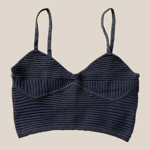 Aerie Blue Ribbed Tank